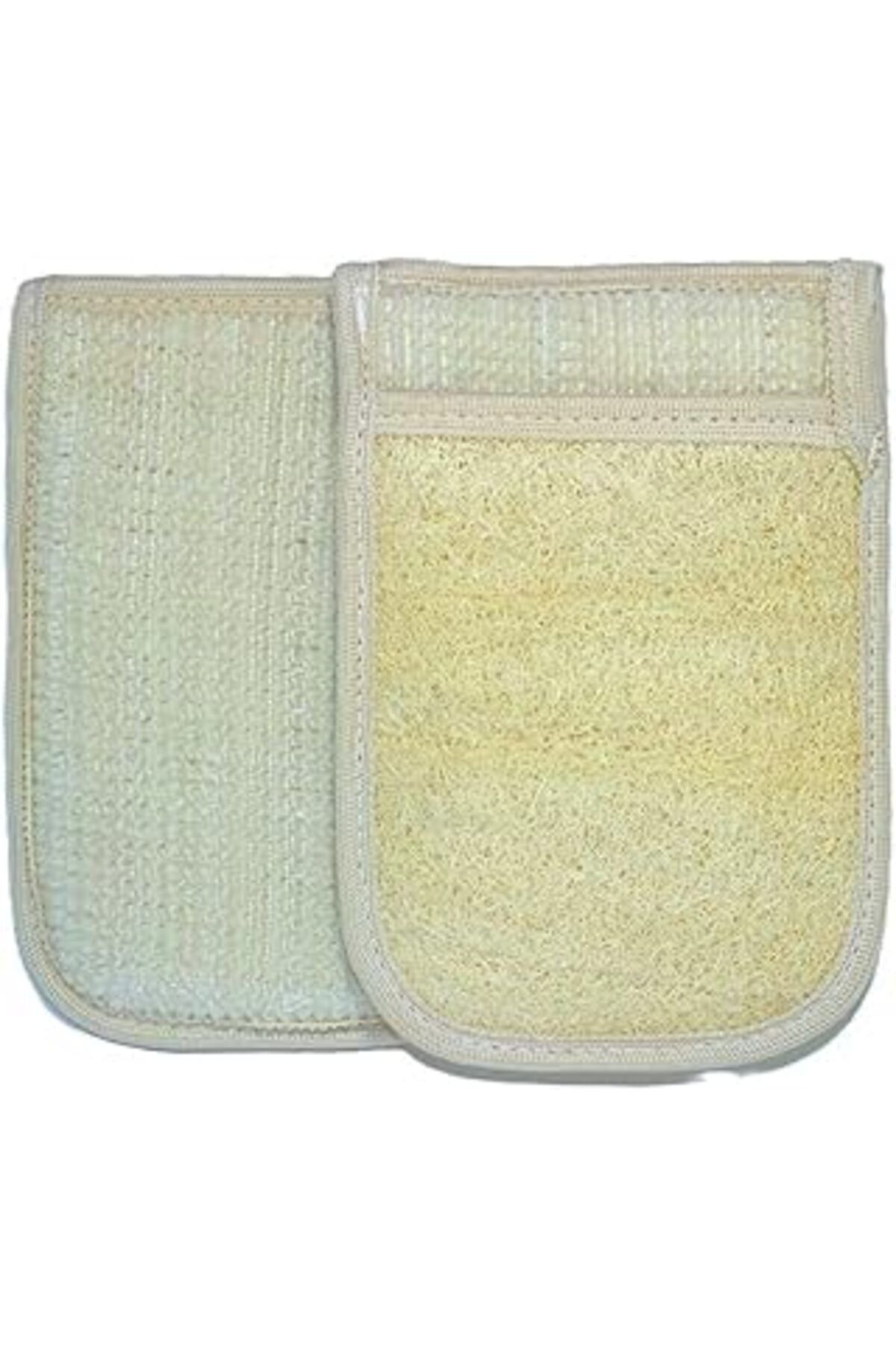 Qedii Eldione Doğal Kabak Lifli Kese Banyo Eldiveni–Çift Taraflı Vucüt Kesesi Peeling Eldiven,15X23 Cm,Ex