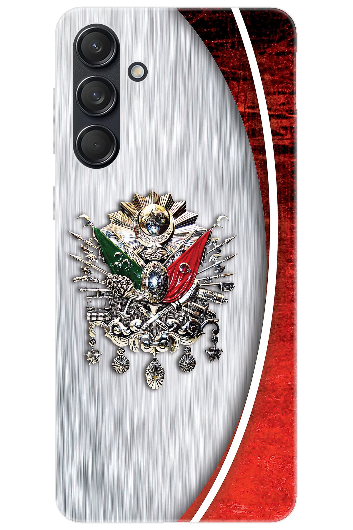 Ceppare Samsung Galaxy M55 (SM-M556B) Uyumlu Kılıf Desenli Silikon Osmanlı Tuğra Tasarım STK:408 CP-uLltP9o