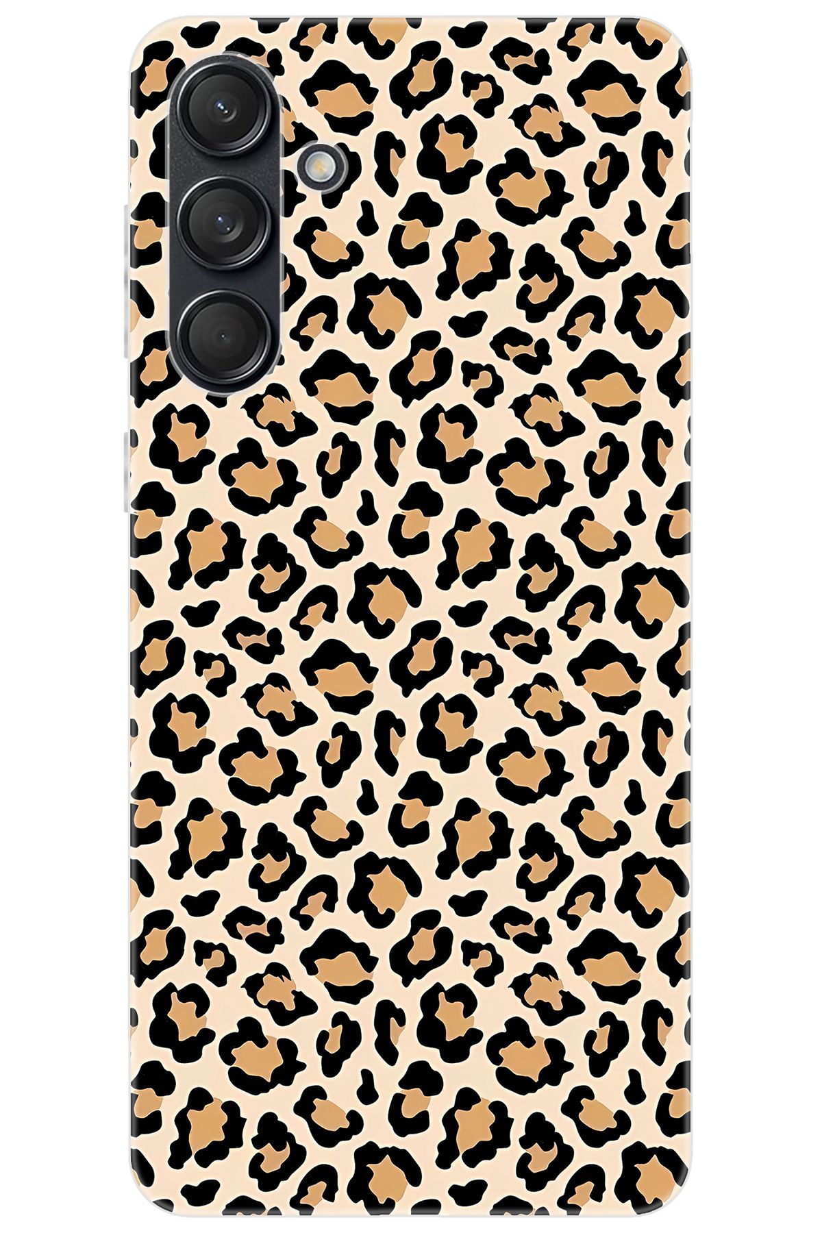 Ceppare Samsung Galaxy M55 (SM-M556B) Uyumlu Kılıf Desen Baskılı Silikon Leopar Desen STK:743 CP-YjbWqrR
