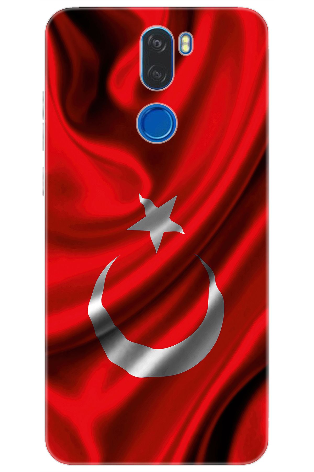 Vestel Venüs Z30 Uyumlu Kılıf Desen Baskılı Silikon Dalgalı Türk Bayrağı STK:369 CP-4kS4ppn