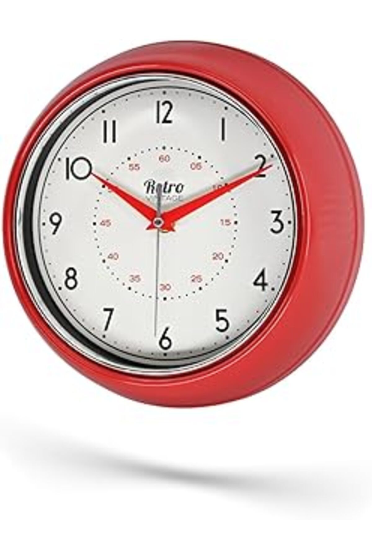 ASİTAN New-Max Premium Serisi Retro Tasarım Metal Kadranlı Bombeli Cam Özellikli 30 Cm Ev Ve Ofis Saati Kı