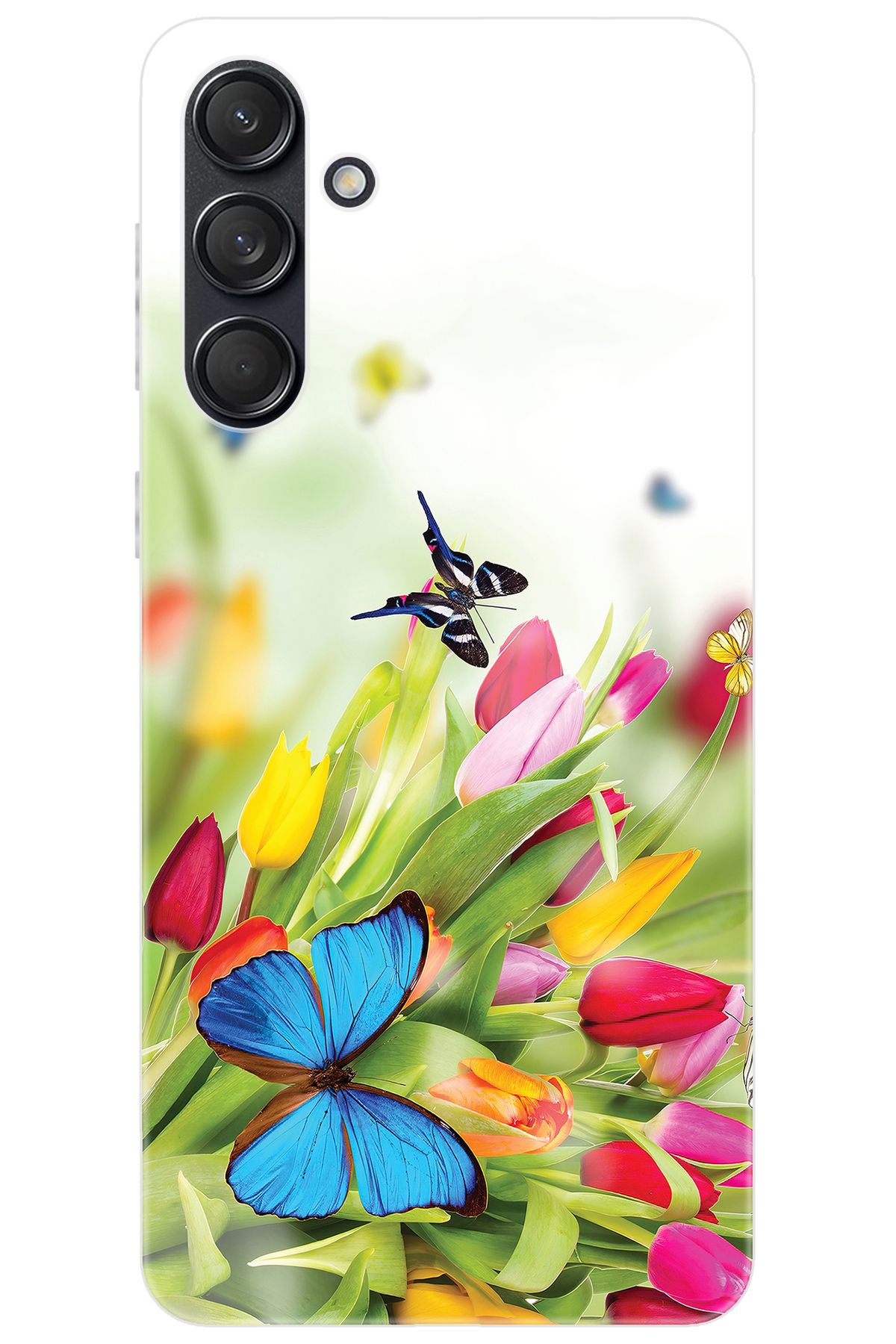 Ceppare Samsung Galaxy M55 (SM-M556B) Uyumlu Kılıf Desen Baskılı Silikon Kelebekler STK:542 CP-52UN6BE