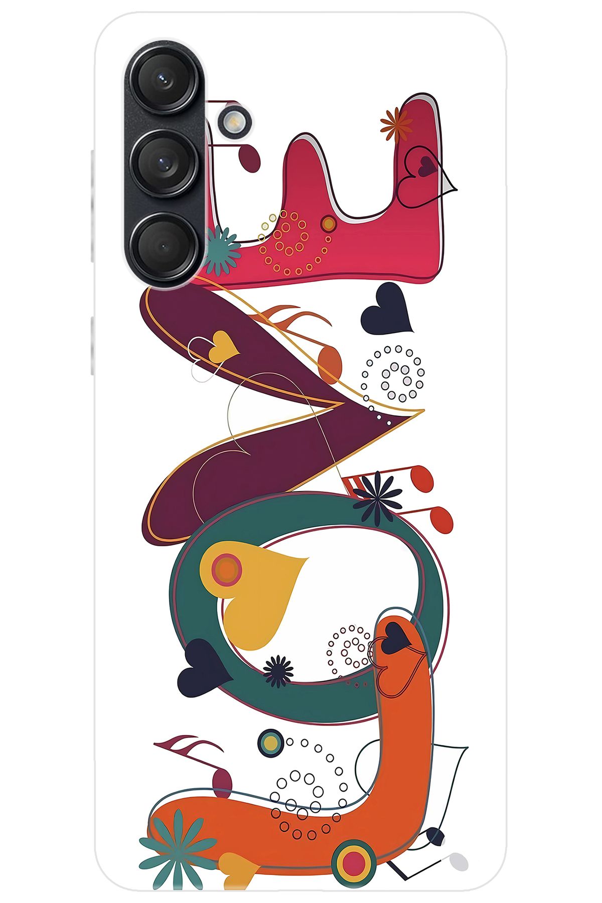Ceppare Samsung Galaxy M55 (SM-M556B) Uyumlu Kılıf Desen Baskılı Silikon LOVE STK:621 CP-LpDQKZi