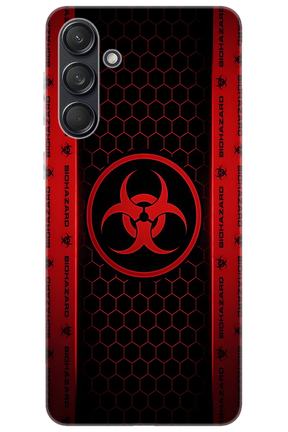 Ceppare Samsung Galaxy M55 (SM-M556B) Uyumlu Kılıf Desen Baskılı Silikon Biohazard STK:754 CP-RBxuUAu