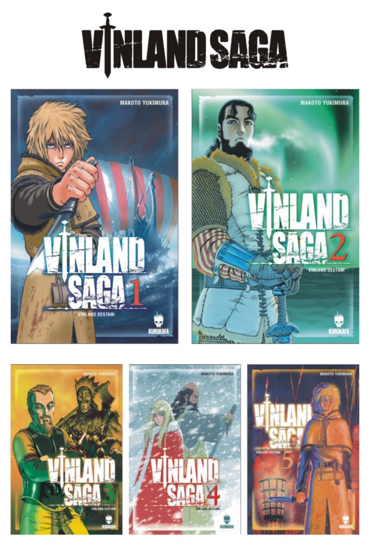 Kurukafa Yayınları Vinland Saga - Vinland Destanı 1-2-3-4-5 Manga