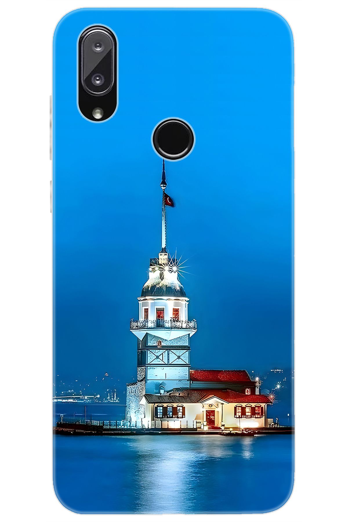 Vestel Venüs E5 Uyumlu Kılıf Desen Baskılı Silikon Kız Kulesi STK:617 CP-vLP9ln8