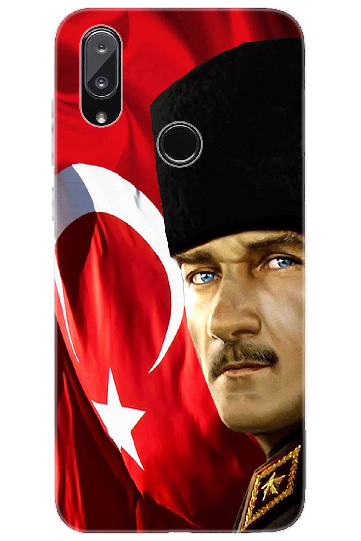 Vestel Venüs E5 Uyumlu Kılıf Desen Baskılı Silikon Atatürk Ve Türk Bayrağı Stk:726 Cp-r5nhyfu