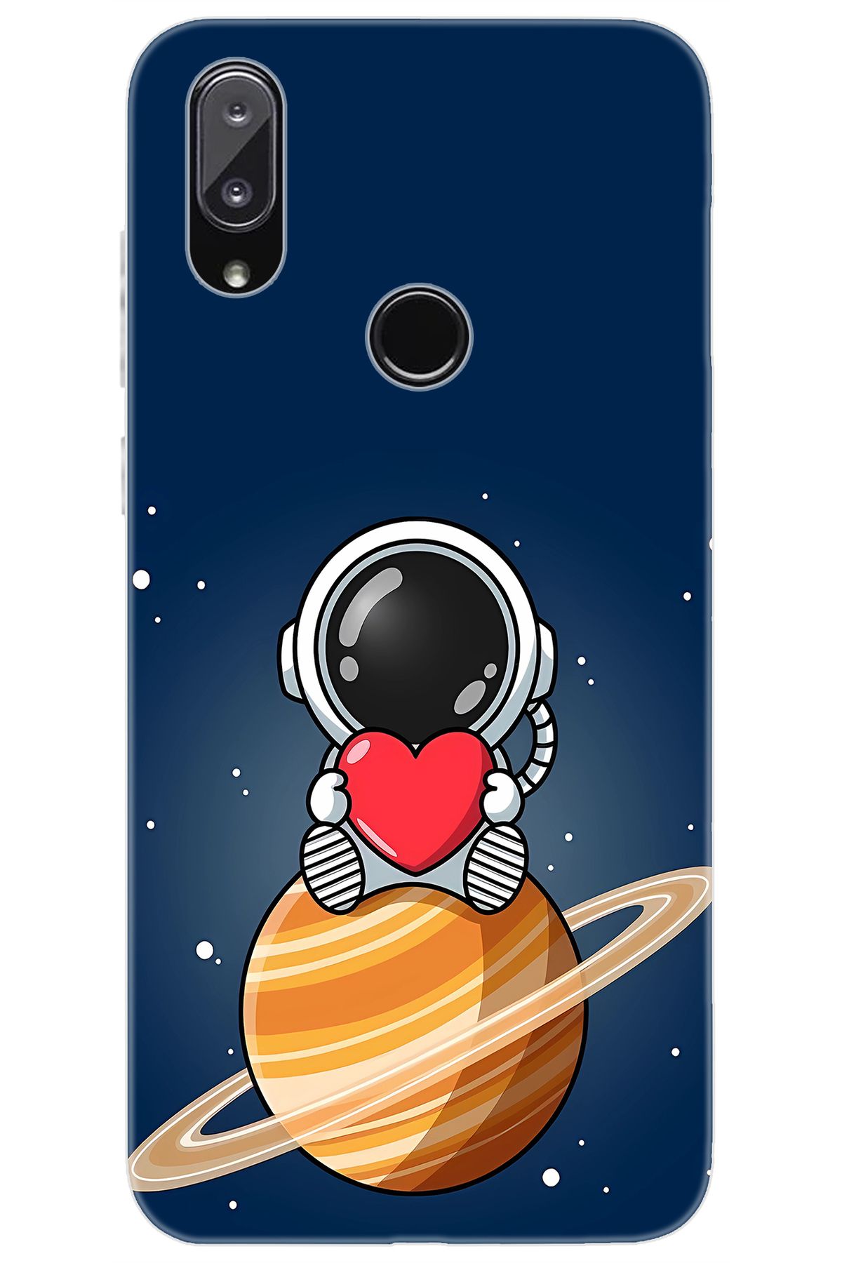 Vestel Venüs E5 Uyumlu Kılıf Desen Baskılı Silikon Astronot STK:697 CP-4rGAfwL