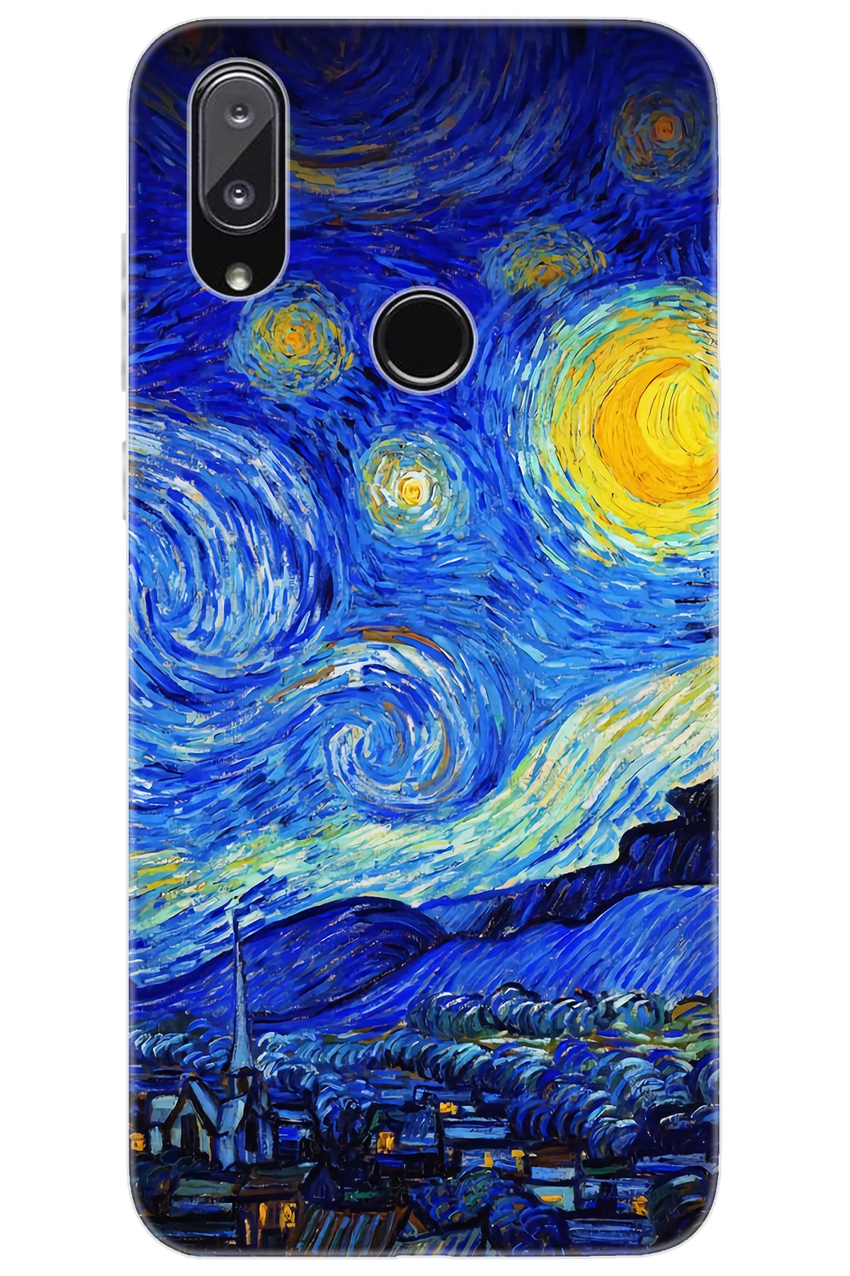 Vestel Venüs E5 Uyumlu Kılıf Desen Baskılı Silikon Starry Night Yıldızlı Gece STK:757 CP-E8Oo17S