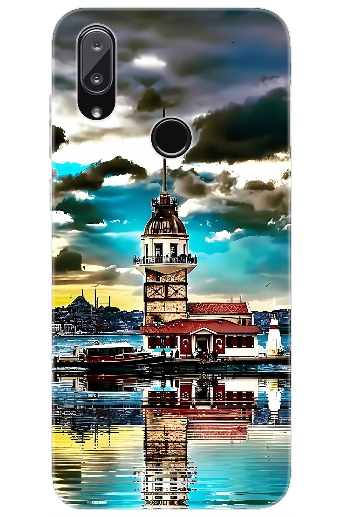 Vestel Venüs E5 Uyumlu Kılıf Desen Baskılı Silikon Kız Kulesi STK:692 CP-jJNYFaf