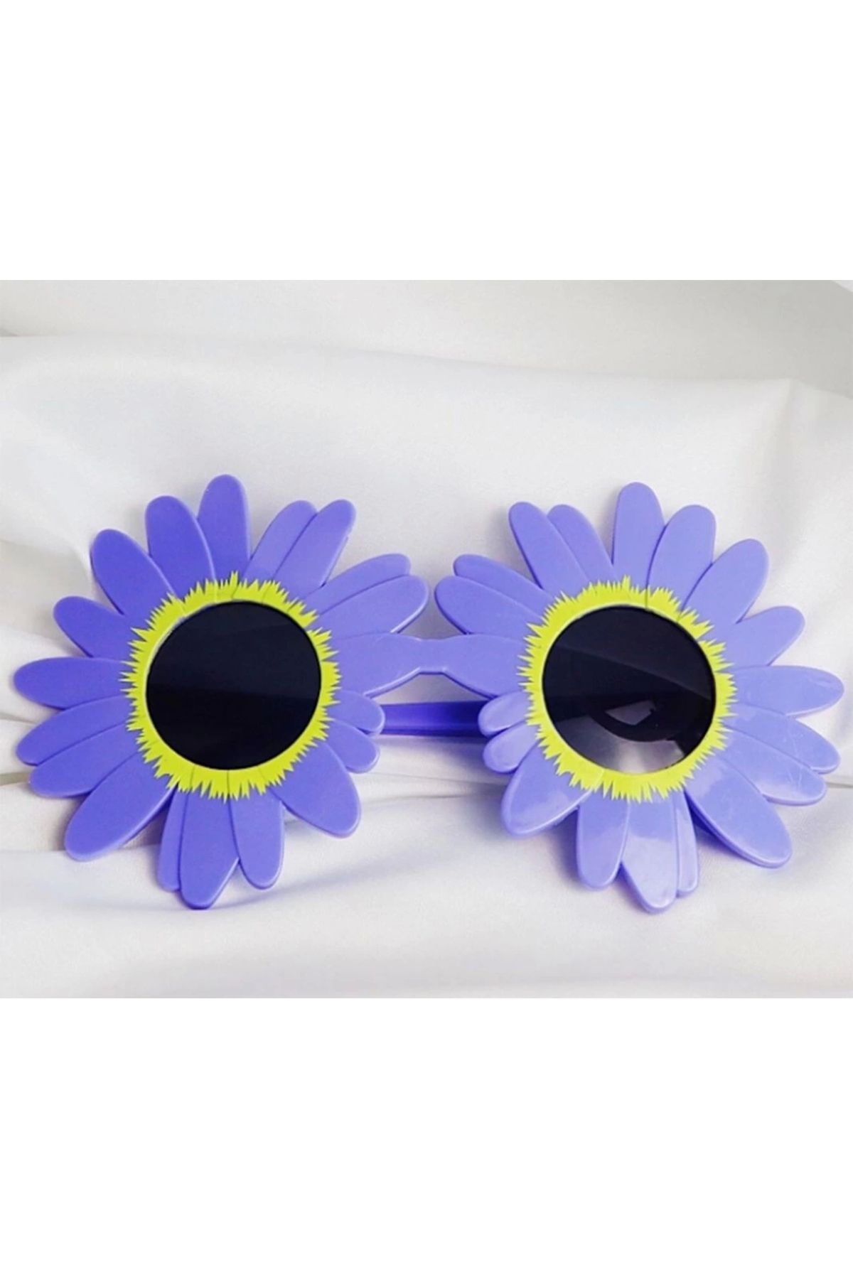 shopwave Mor Renk Papatya Şekilli Parti Gözlüğü 18x10 cm