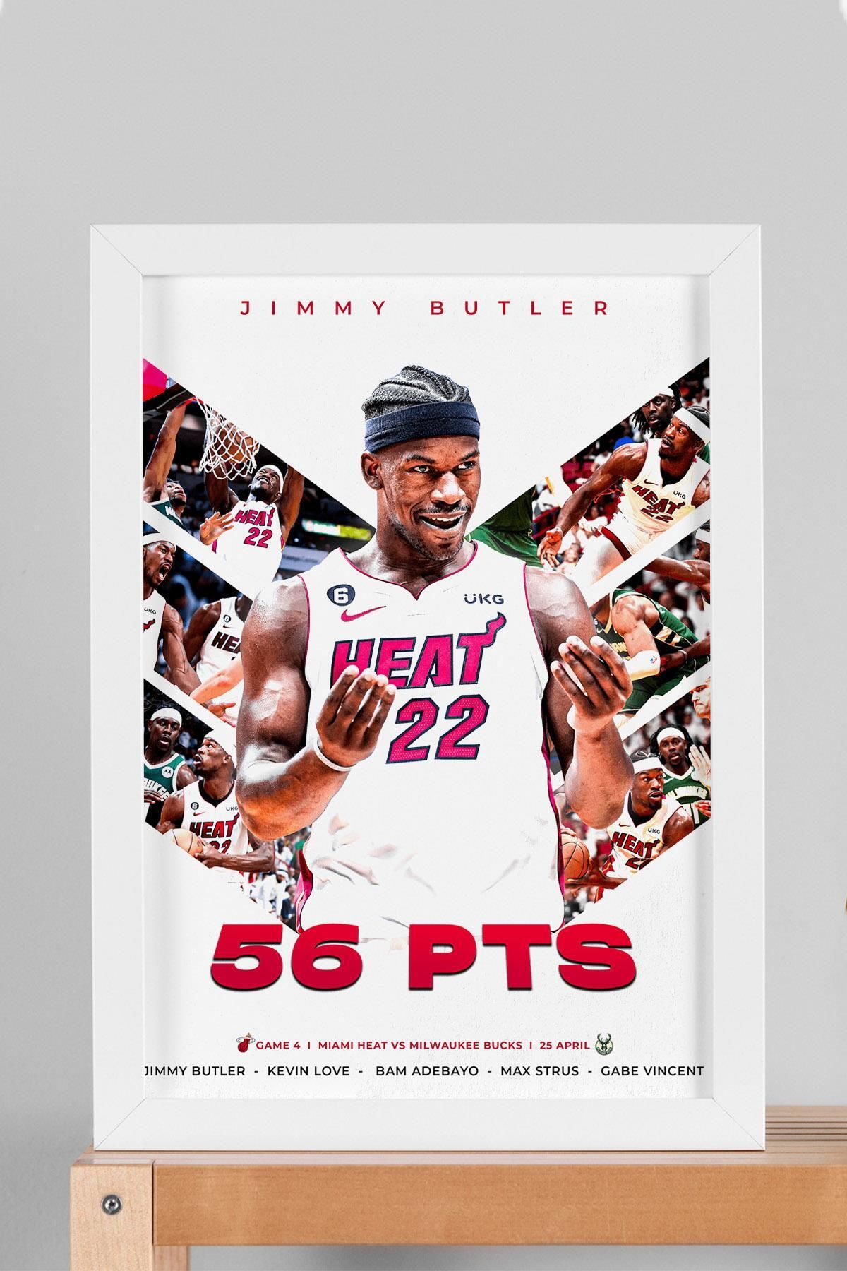 Saturn Jimmy Butler Çerçeveli Tablo - Miami Heat NBA Posteri Tablo