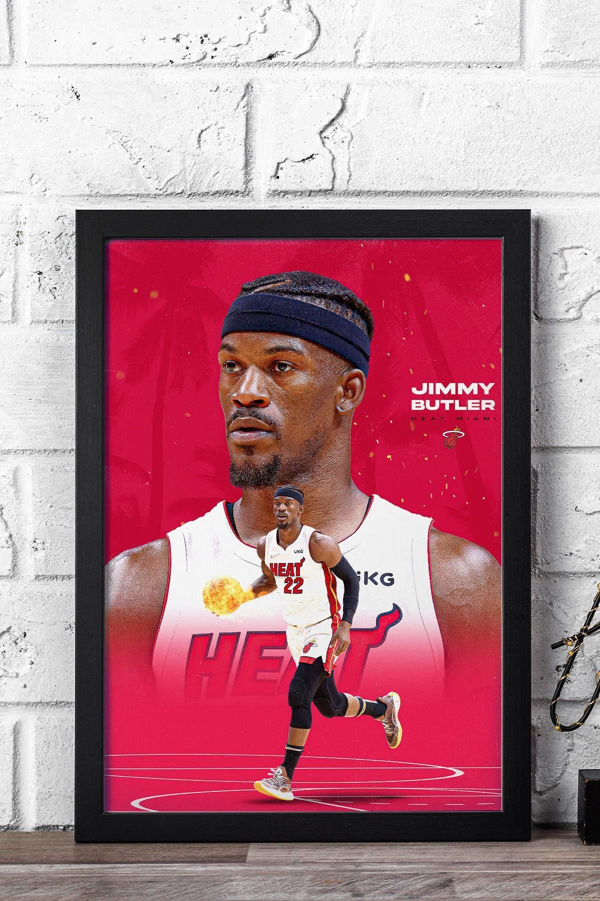 Saturn Jimmy Butler Çerçeveli Tablo - Basketbol NBA Posteri Tablo