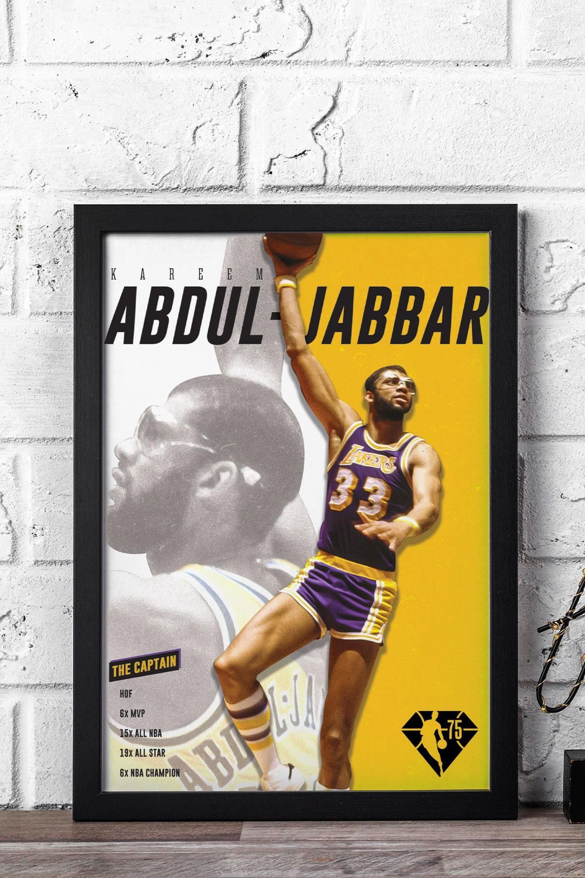 Saturn Kareem Abdul Jabbar Çerçeveli Tablo - Basketbol NBA Posteri Tablo