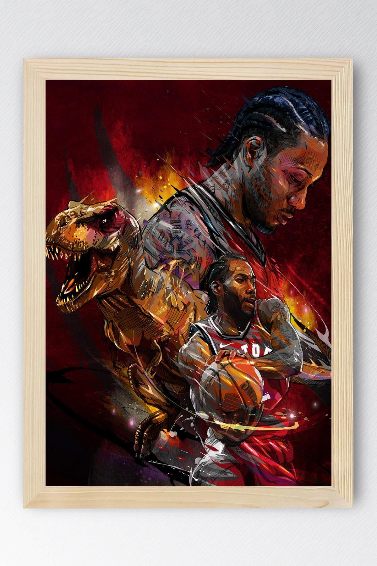 Saturn Kawhi Leonard Çerçeveli Tablo - Toronto Raptors NBA Posteri Tablo