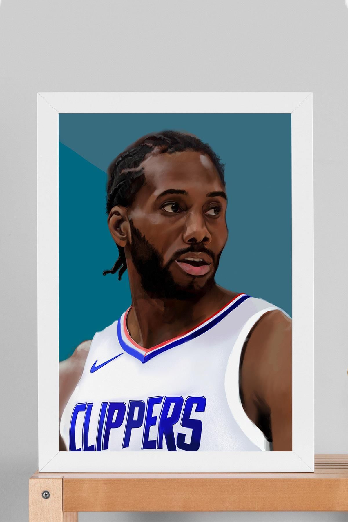 Saturn Kawhi Leonard Çerçeveli Tablo - Basketbol NBA Posteri Tablo
