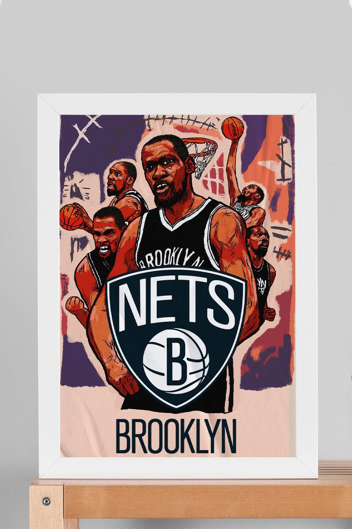 Saturn Kevin Durant Çerçeveli Tablo - Basketbol NBA Posteri Tablo