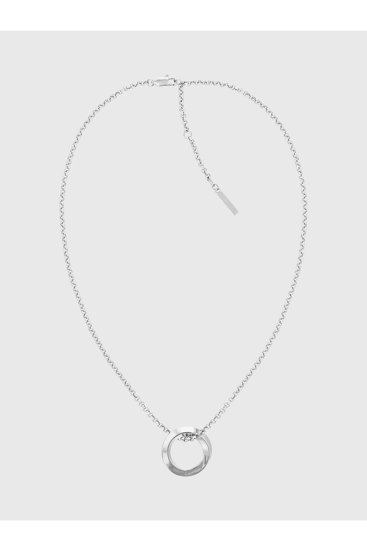 Calvin Klein Twisted Circle Pendant Necklace