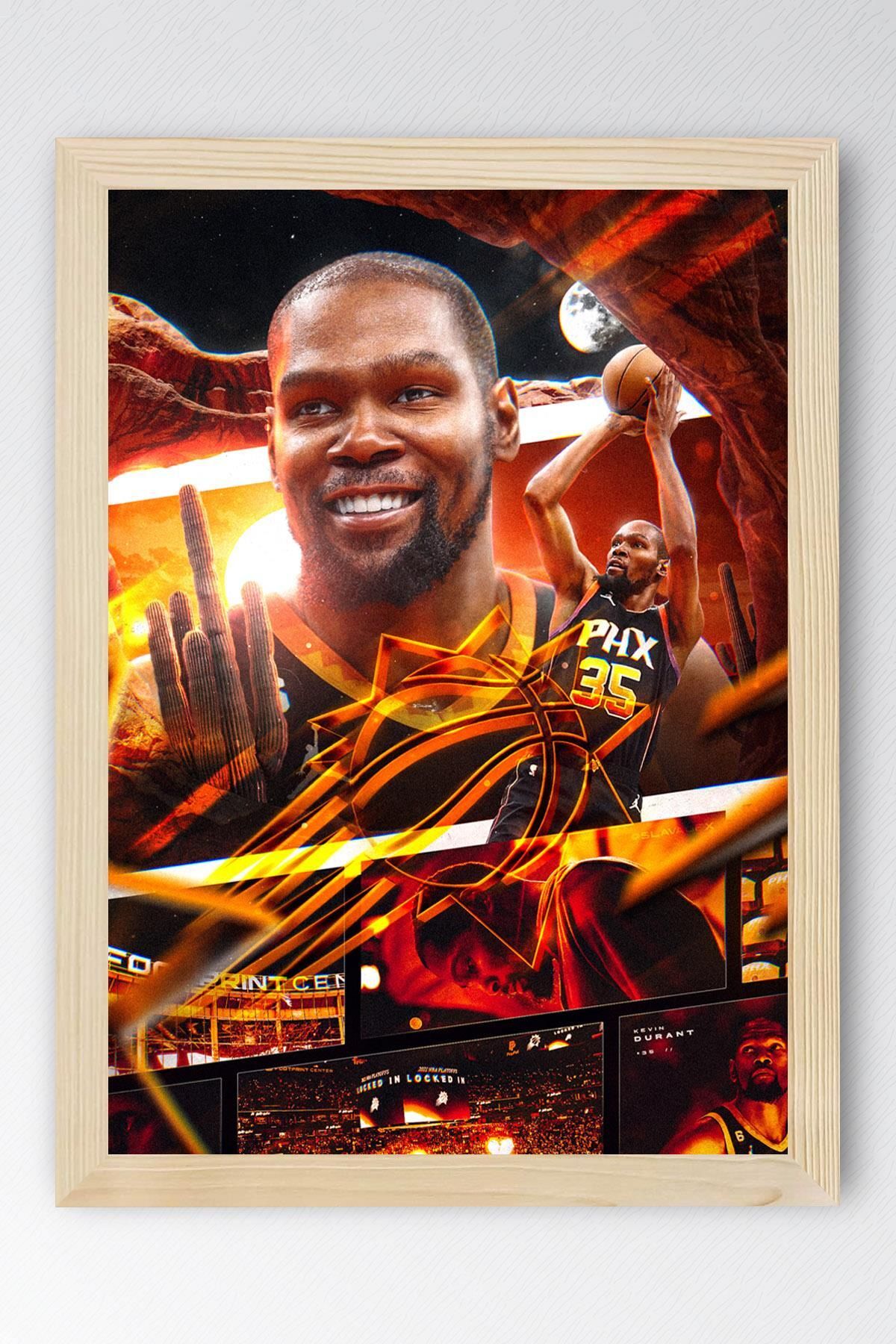 Saturn Kevin Durant Çerçeveli Tablo - Basketbol NBA Posteri Tablo