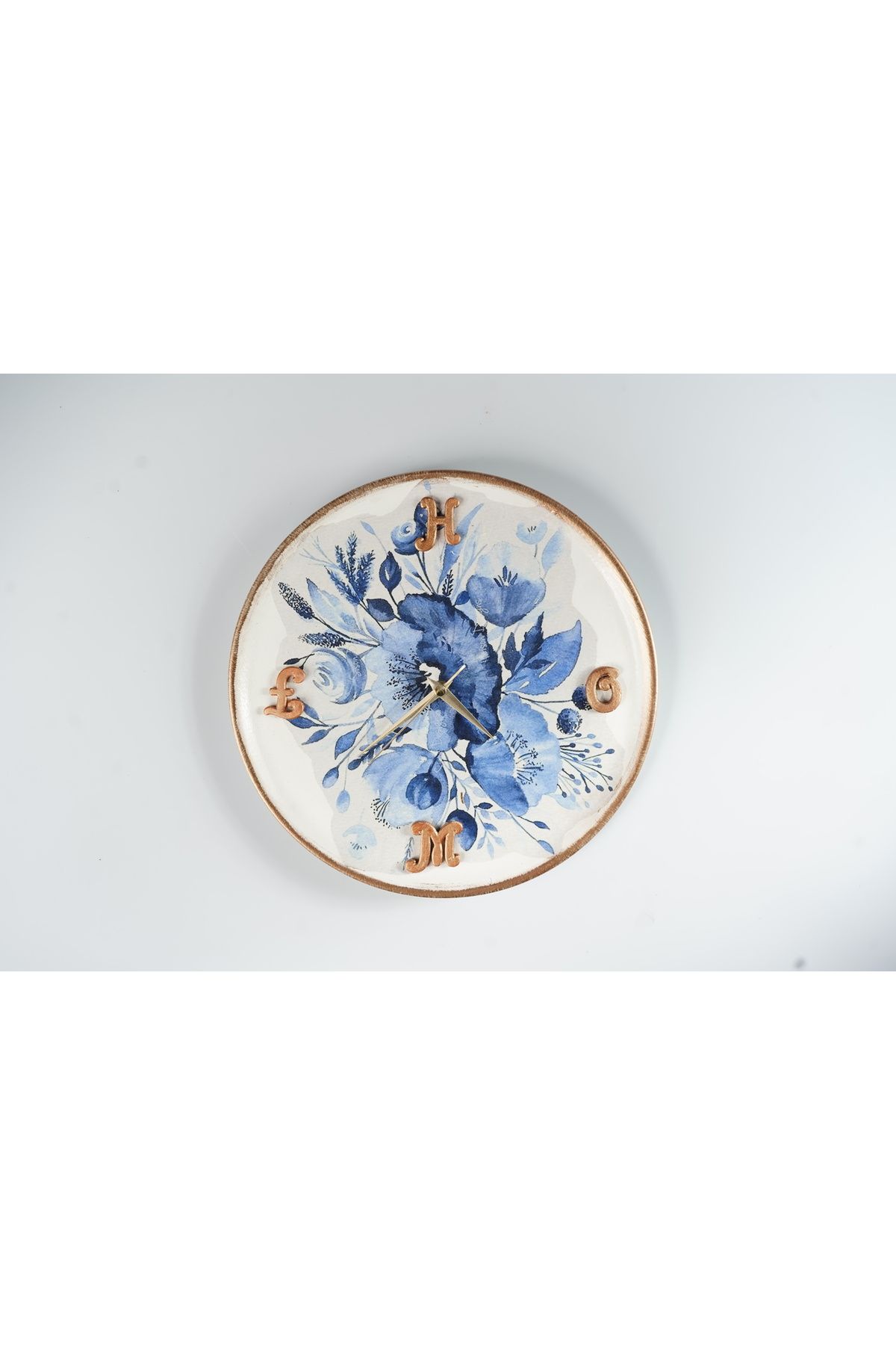 Yaratıcı Dokunuş Blue Blossom Duvar Saati