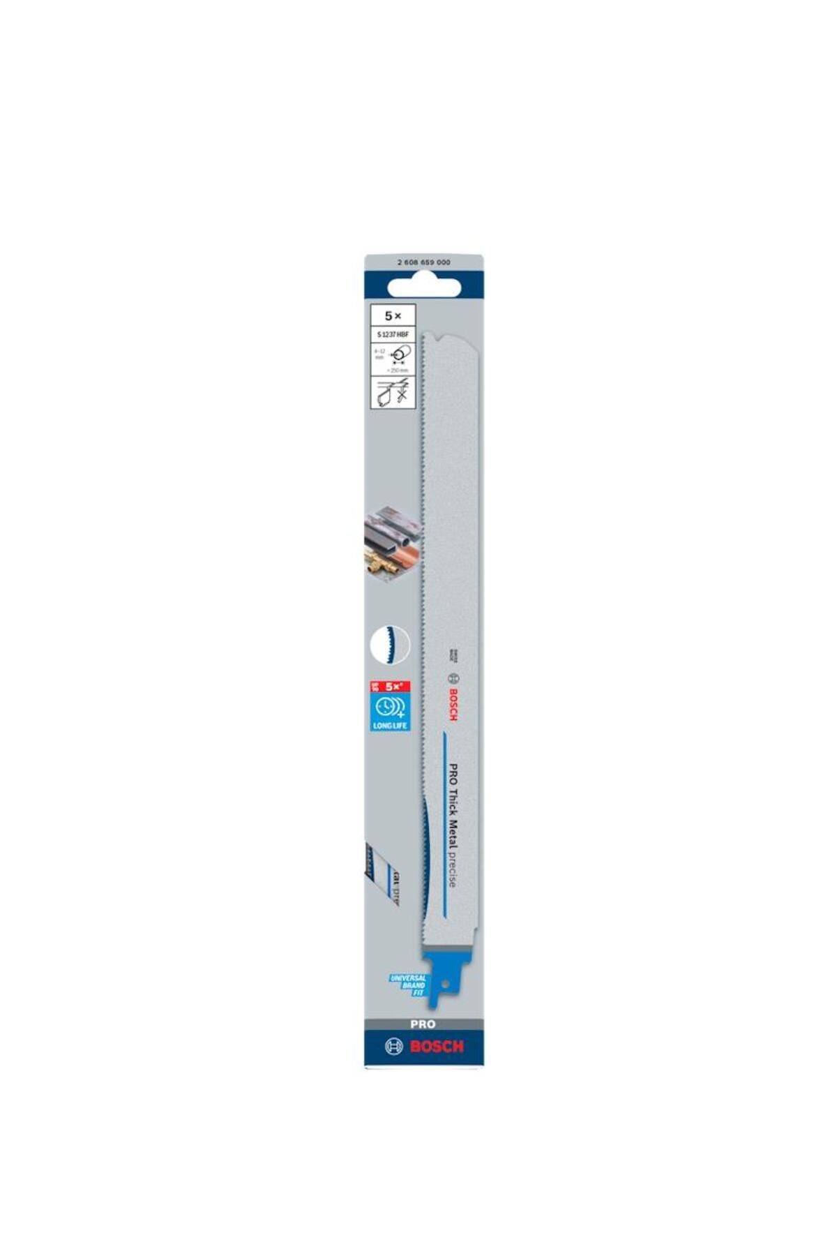 Bosch PRO Panter Testere Bıçağı Metal S 1237 HBF 5li