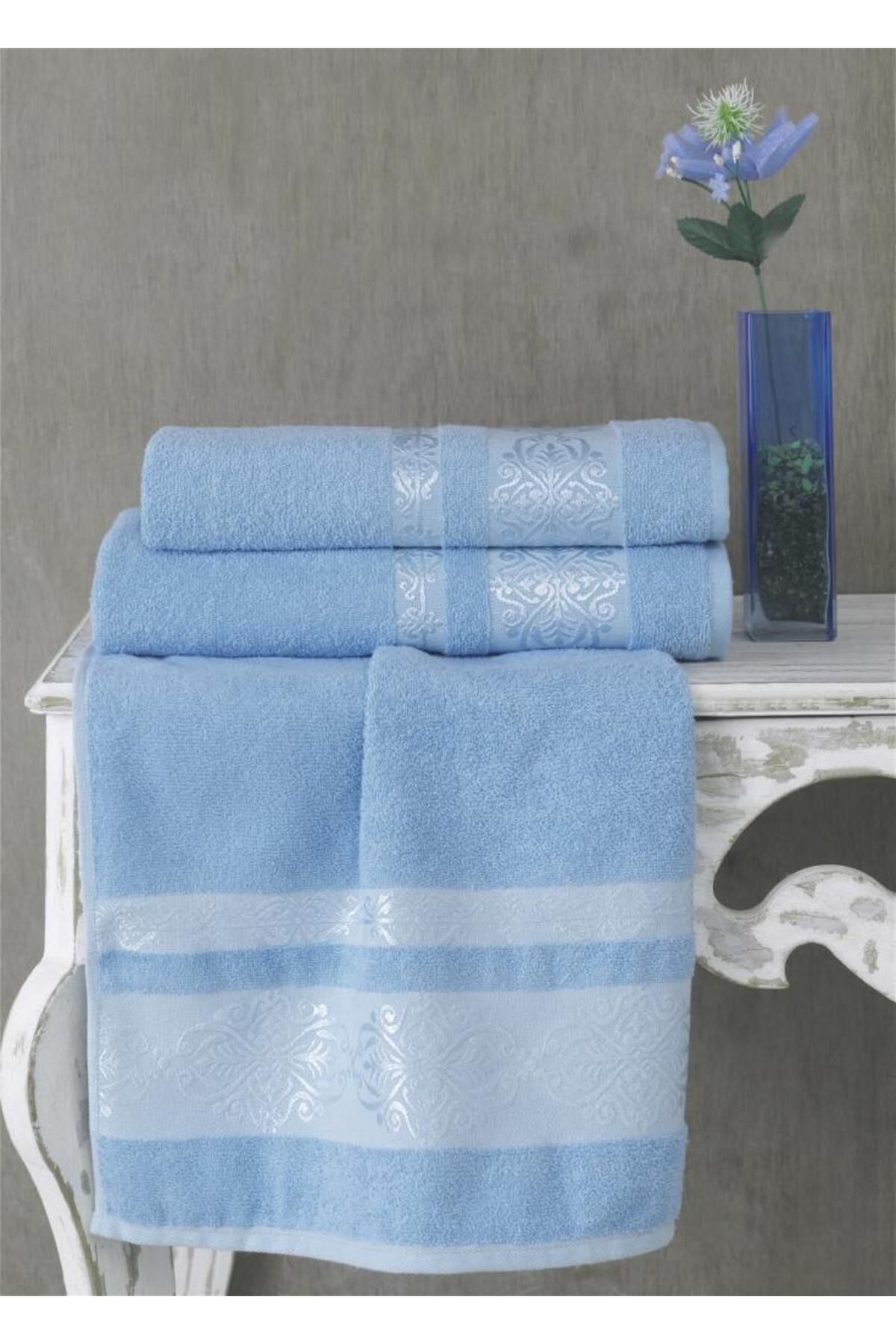 Karna Home Cotton Jakarlı Rebeka Banyo Havlusu 70x140