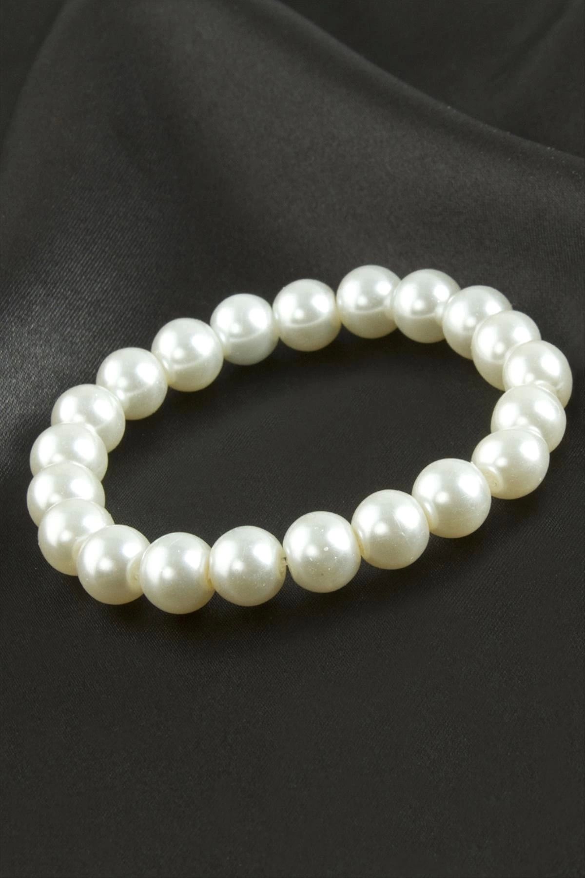 Modafiks 10 mm İnci Boncuk Bileklik