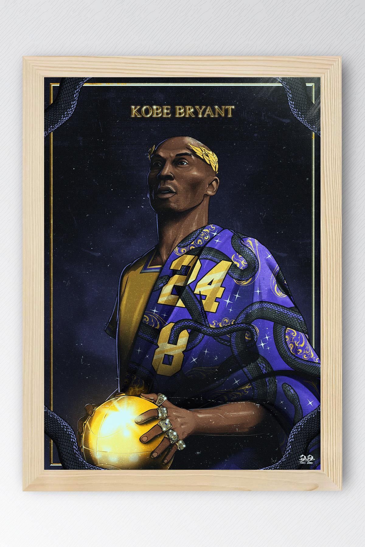 Saturn Kobe Bryant Roma İmparatoru Çerçeveli Tablo - Basketbol NBA Posteri Tablo