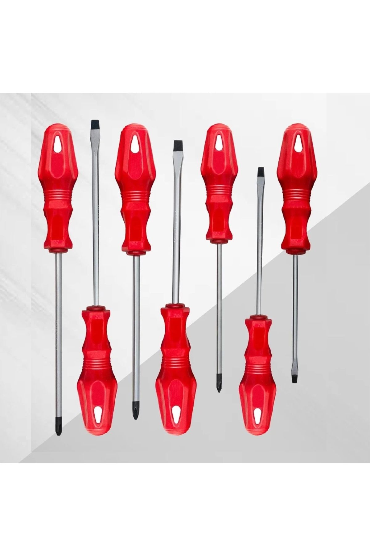 shopwave 7 li Tornavida Seti 4 Adet Düz - 3 Adet Yıldız Tornavida