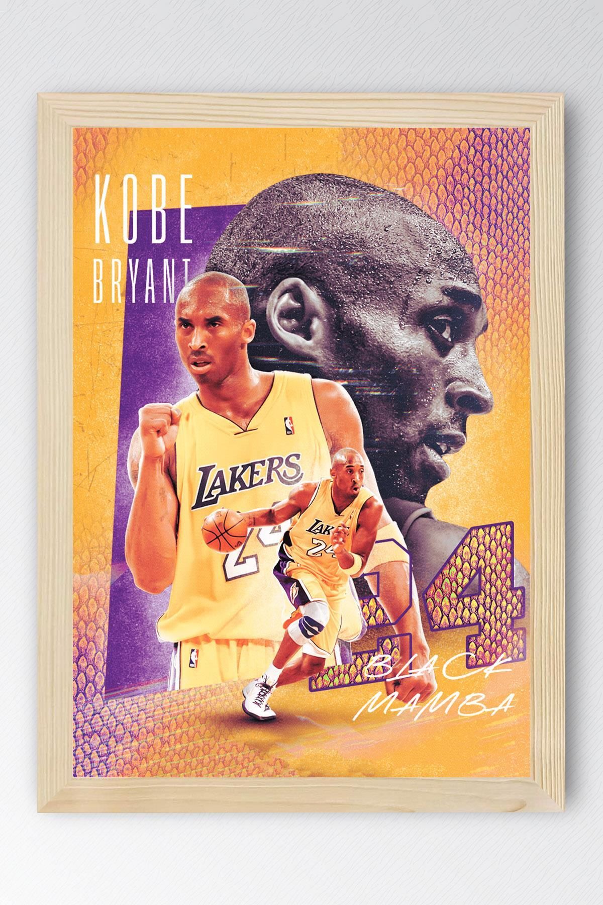 Saturn Kobe Bryant Çerçeveli Tablo - Basketbol NBA Posteri Tablo