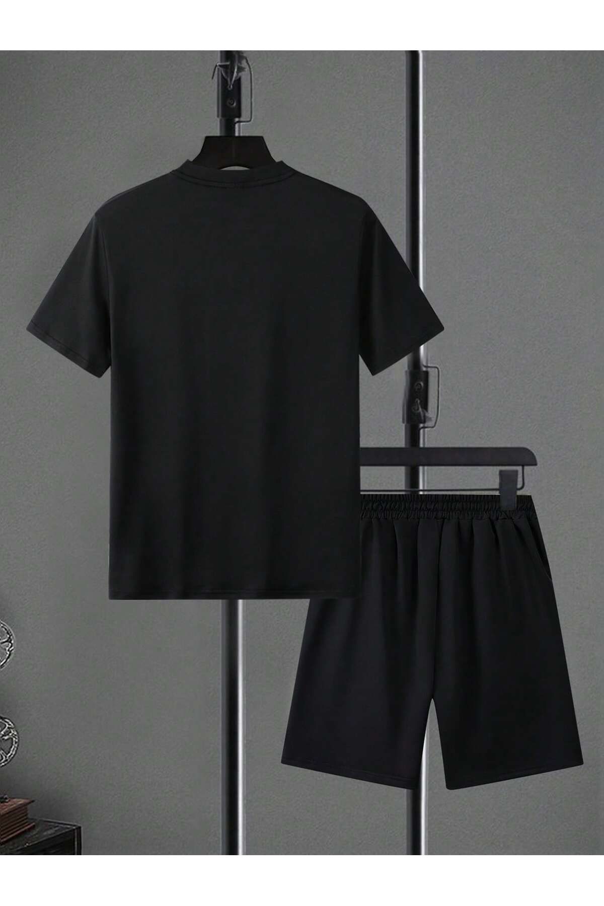 ACTIVE MODA-Men's Cotton Printed Create Your Own Path Tshirt-Shorts Set 2-Pack Oversize Large Size 4
