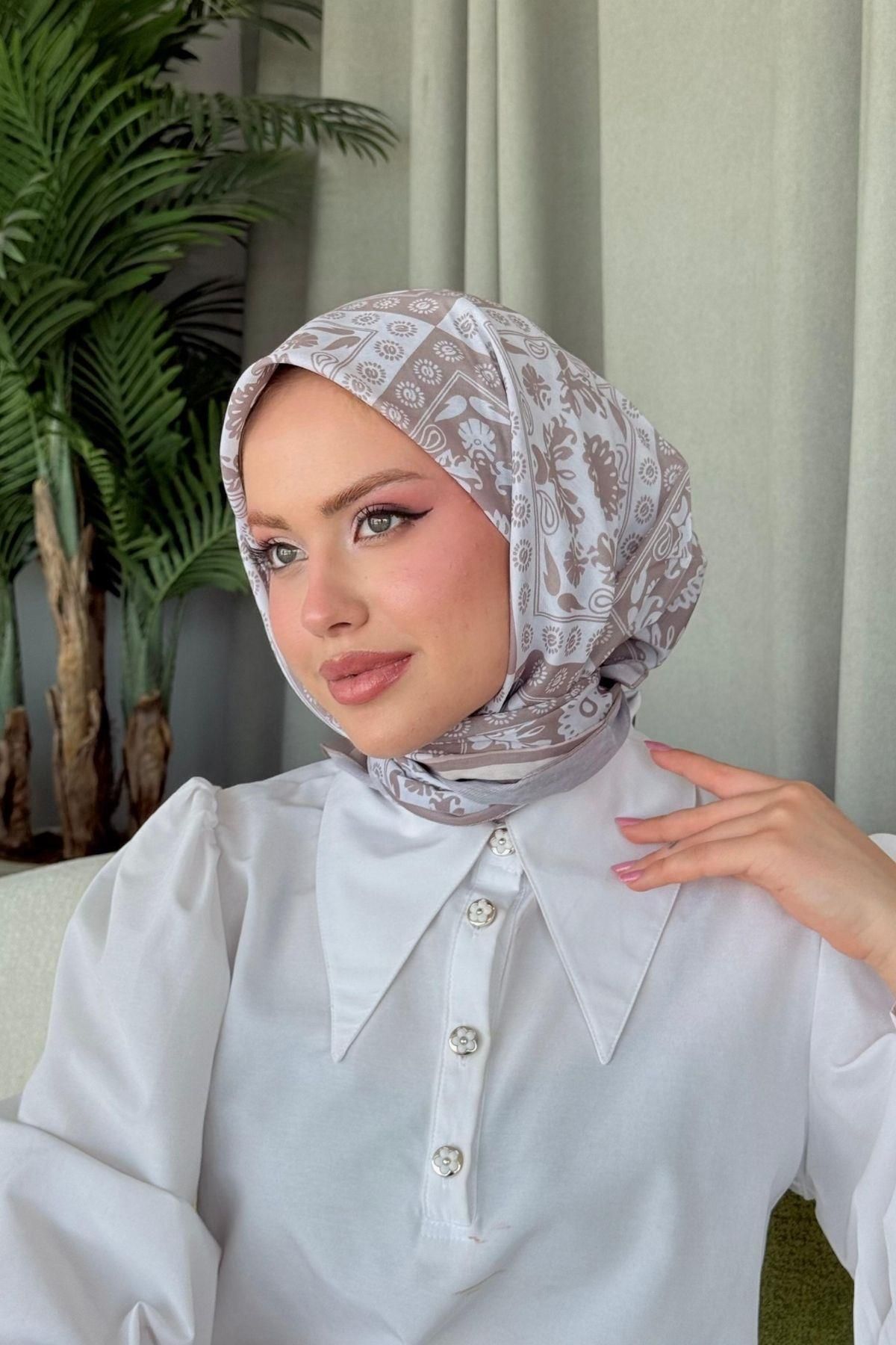 HAZA MODA Nisa Soft Eşarp Bej