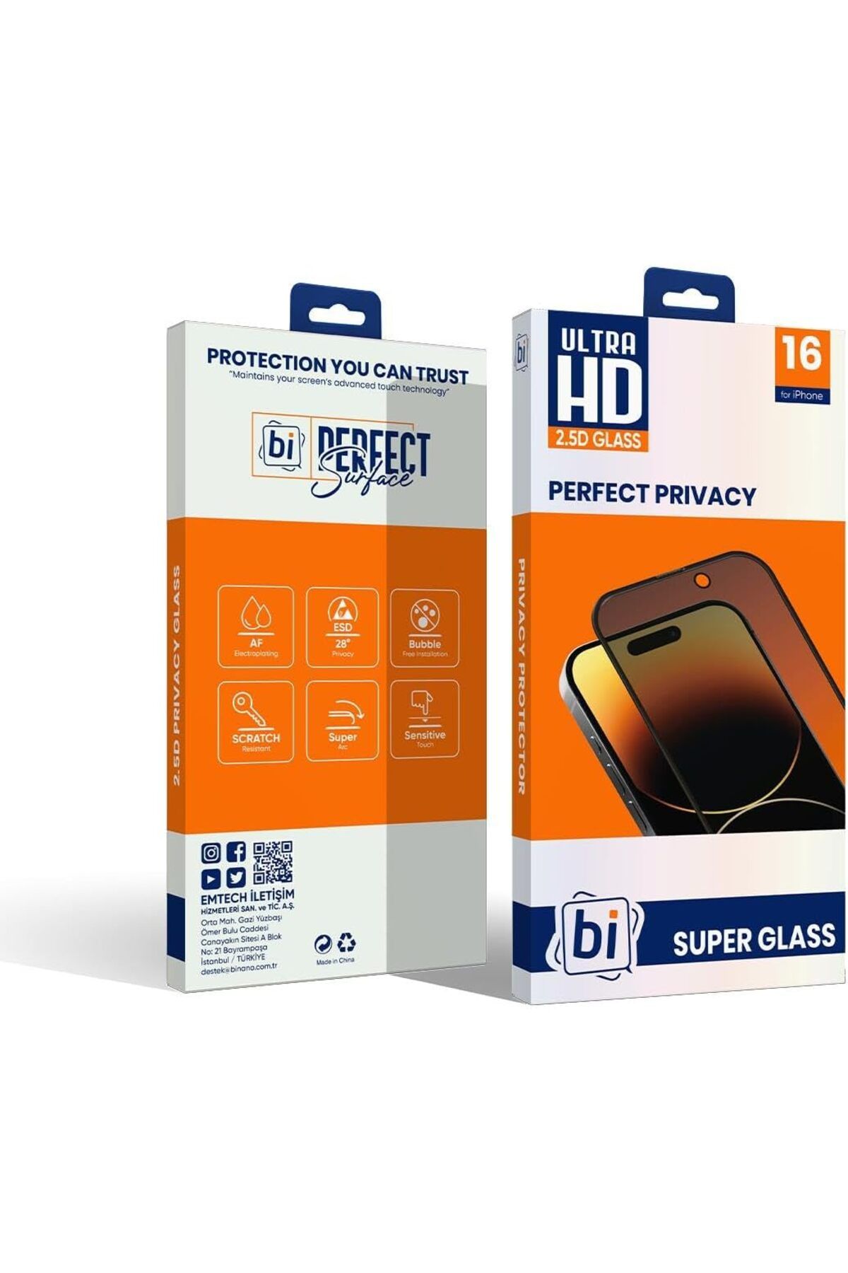 BİNANO Binano 2.5D Super Glass iPhone 15 Hayalet Cam Ekran Koruyucu