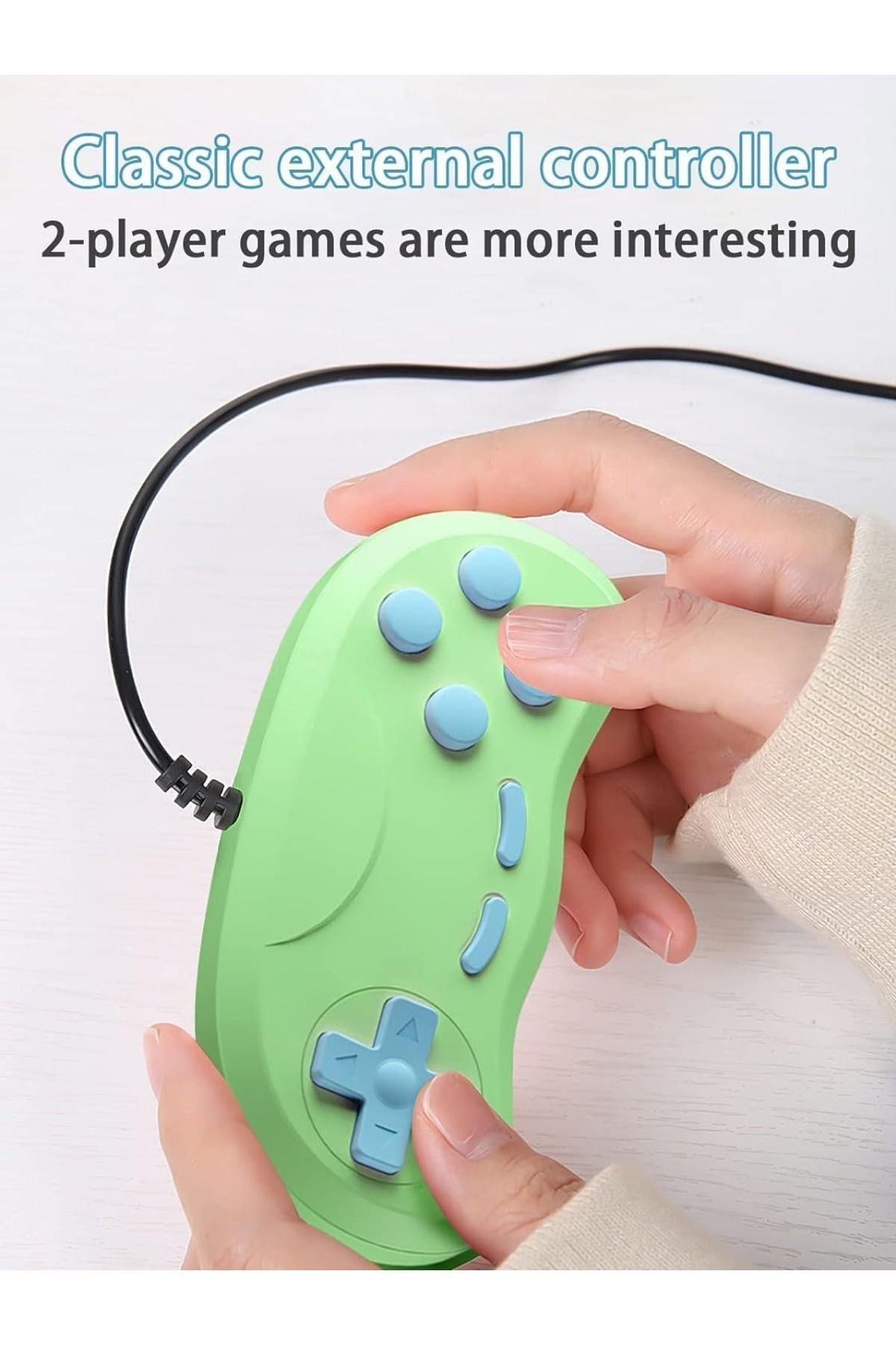 GAME CONSOLE-G5 GAME BOX 3" HIGH DEFINTION DIGITAL DISPLAY SCREEN GAME CONSOLE WITH 500+ CLASSIC GAME (GREEN) 5