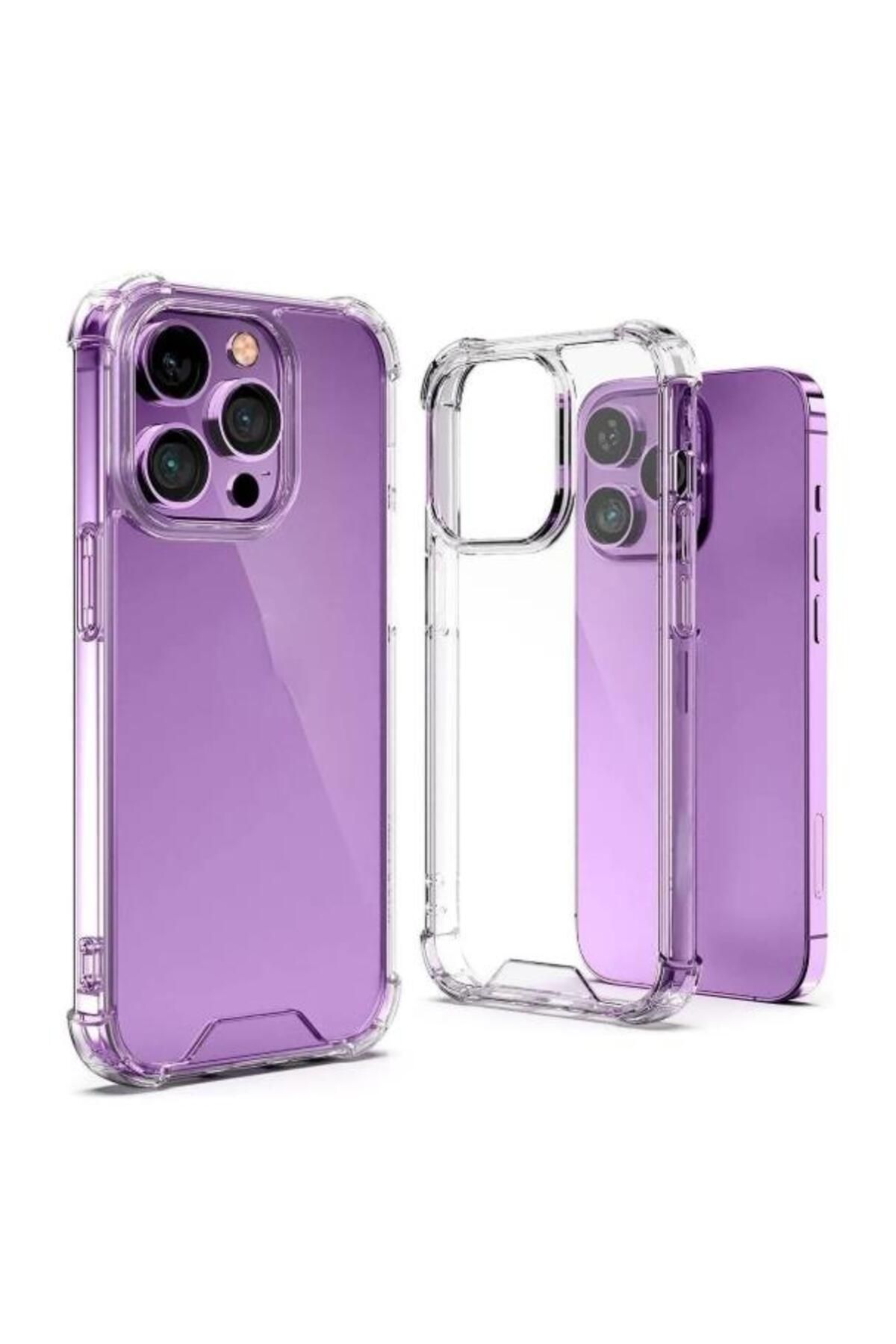 Ehr. iPhone 15 Pro Uyumlu Darbe Önleyici Sararmaya Dayanıklı Airbag Korumalı Ultra Slim TPU Şeffaf Siliko