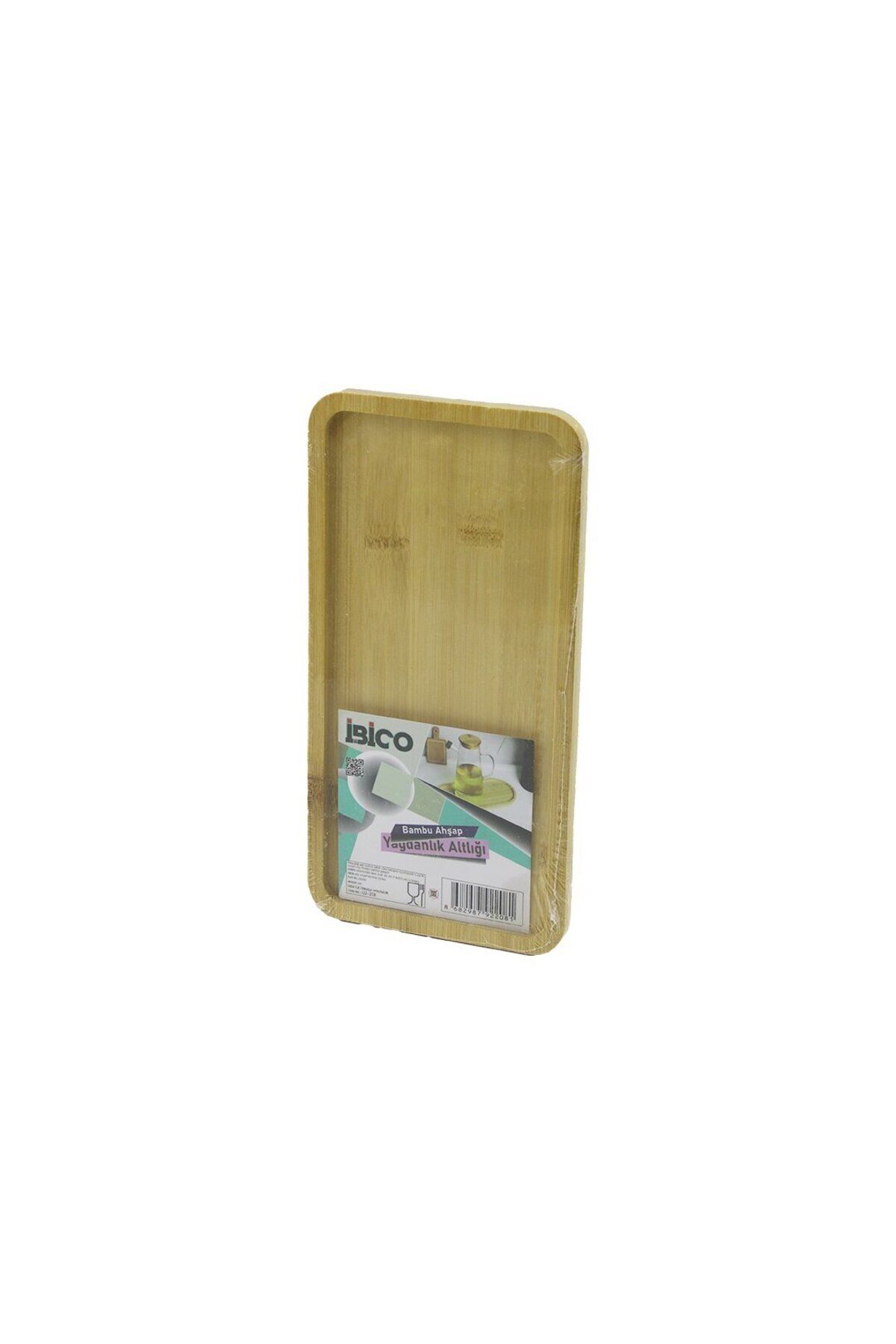 Zayla DİKDÖRTGEN AHŞAP BAMBU YAĞDANLIK ALTLIK MİNİ TEPSİ 12 X 23.4 X 0.8CM (5165)