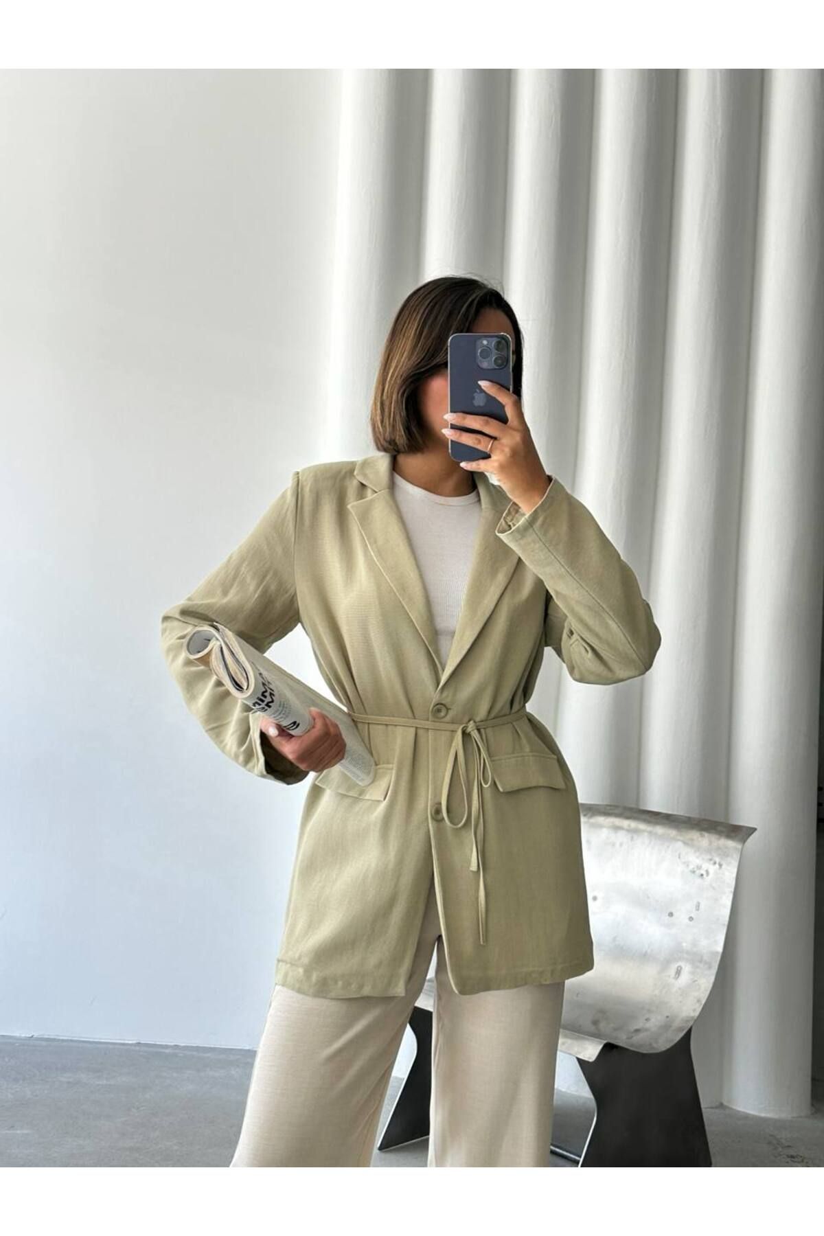 Ketche Keten Blazer Ceket