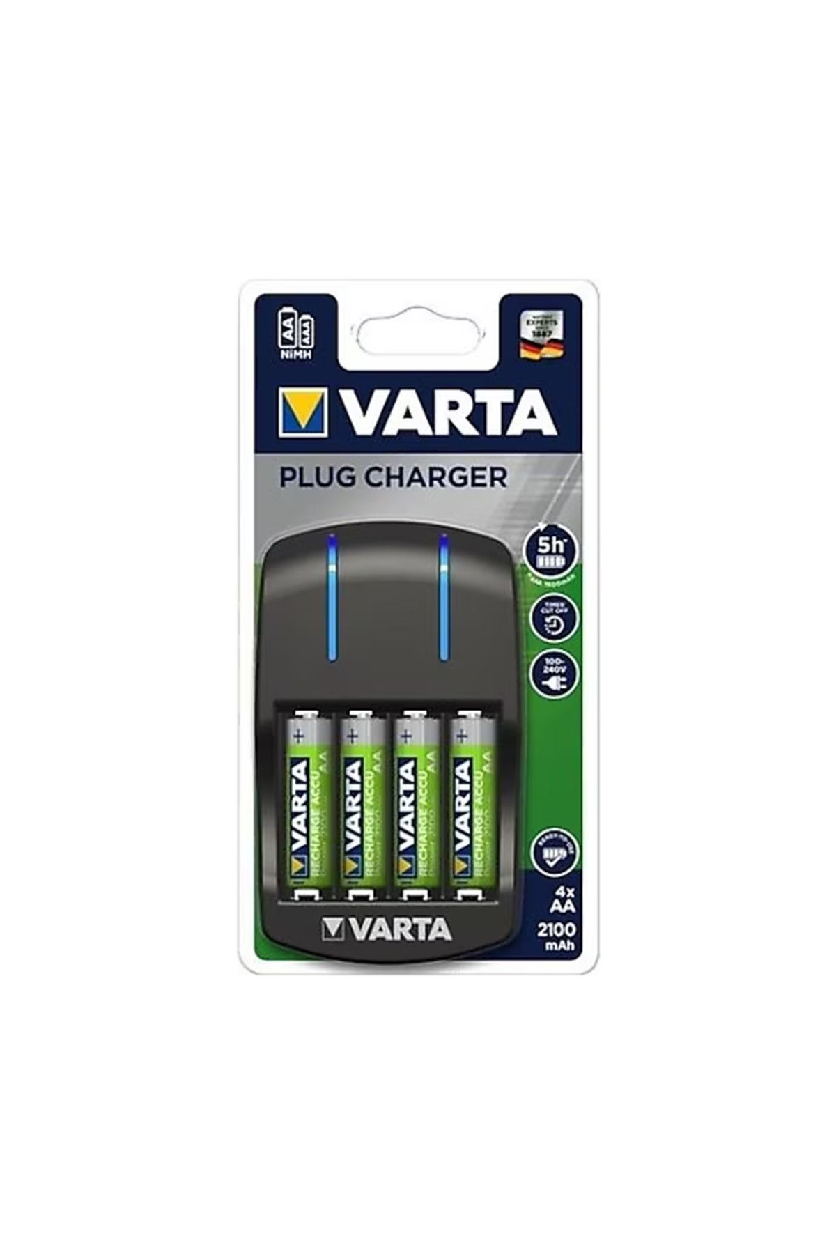 Varta Plug Charger+ 4x2100 MH Pil Hediyeli