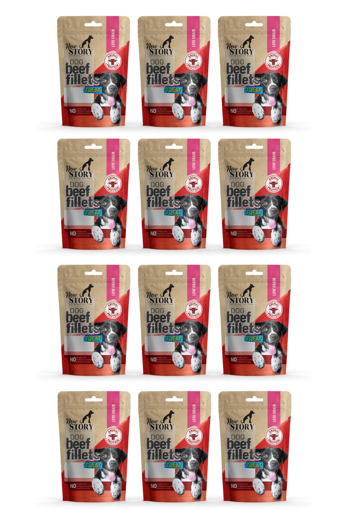 New Story Dog Beef Fillets 12x80Gr. Biftekli, Köpek Ödül Maması