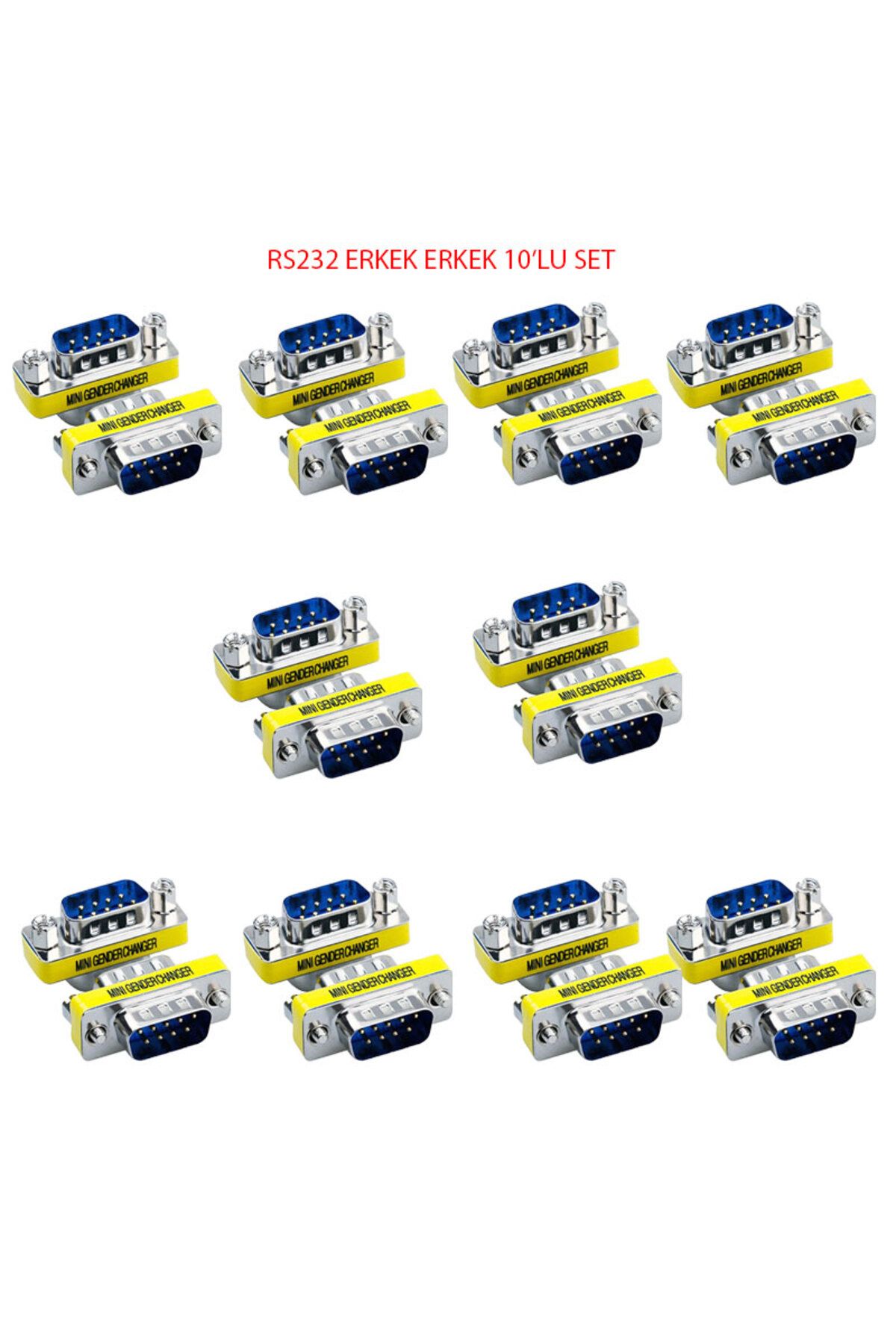 KEEPRO Rs232 erkek erkek çevirici set 9pin rs232 erkek-erkek çevirici 10 set