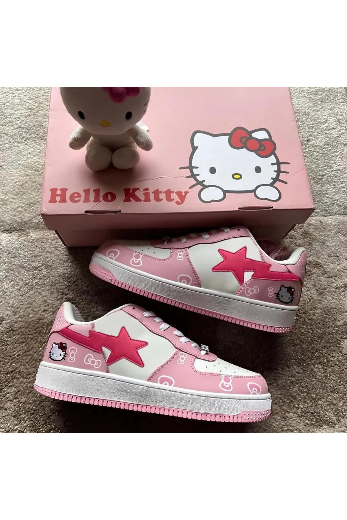Wisevelya Kitty Pembe Spor Ayakkabı
