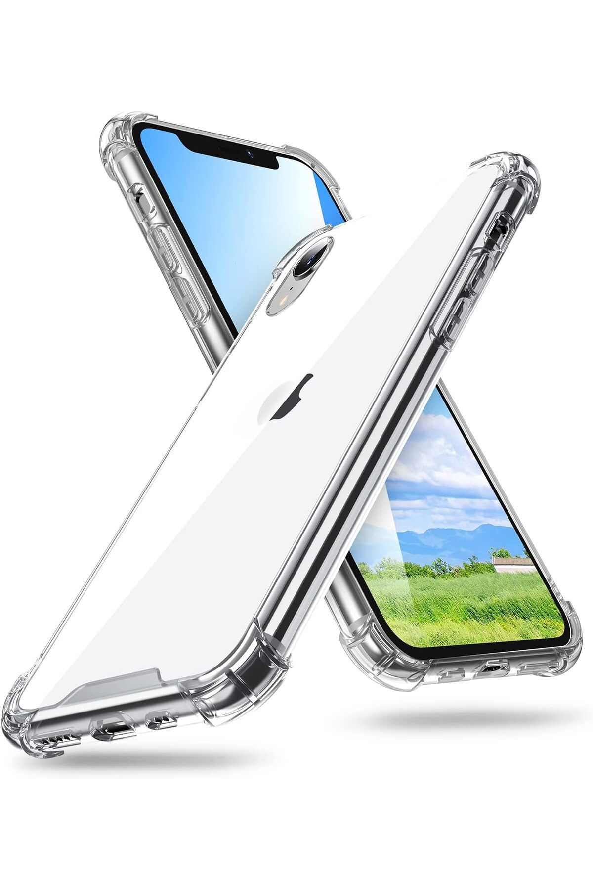 Ehr. iPhone XR Uyumlu Darbe Önleyici Sararmaya Dayanıklı Airbag Korumalı Ultra Slim TPU Şeffaf Silikon Kı