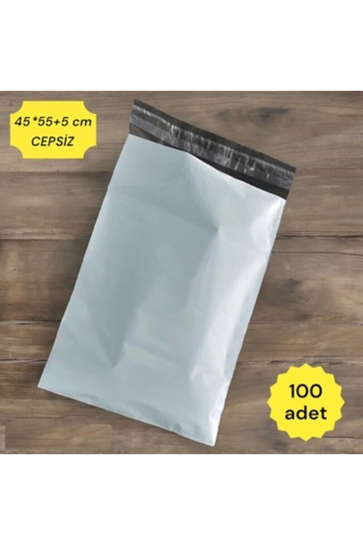 PRATİK SHOP Plastik Kargo Poşeti Cepsiz 45x55x5 Cm 1pk 100 Adet