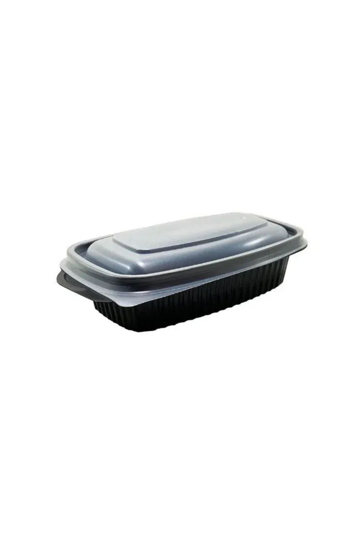 nsb makina Mikrodalga Uyumlu 500gr Oval Yemek Kap ve Kapak 10 Adet