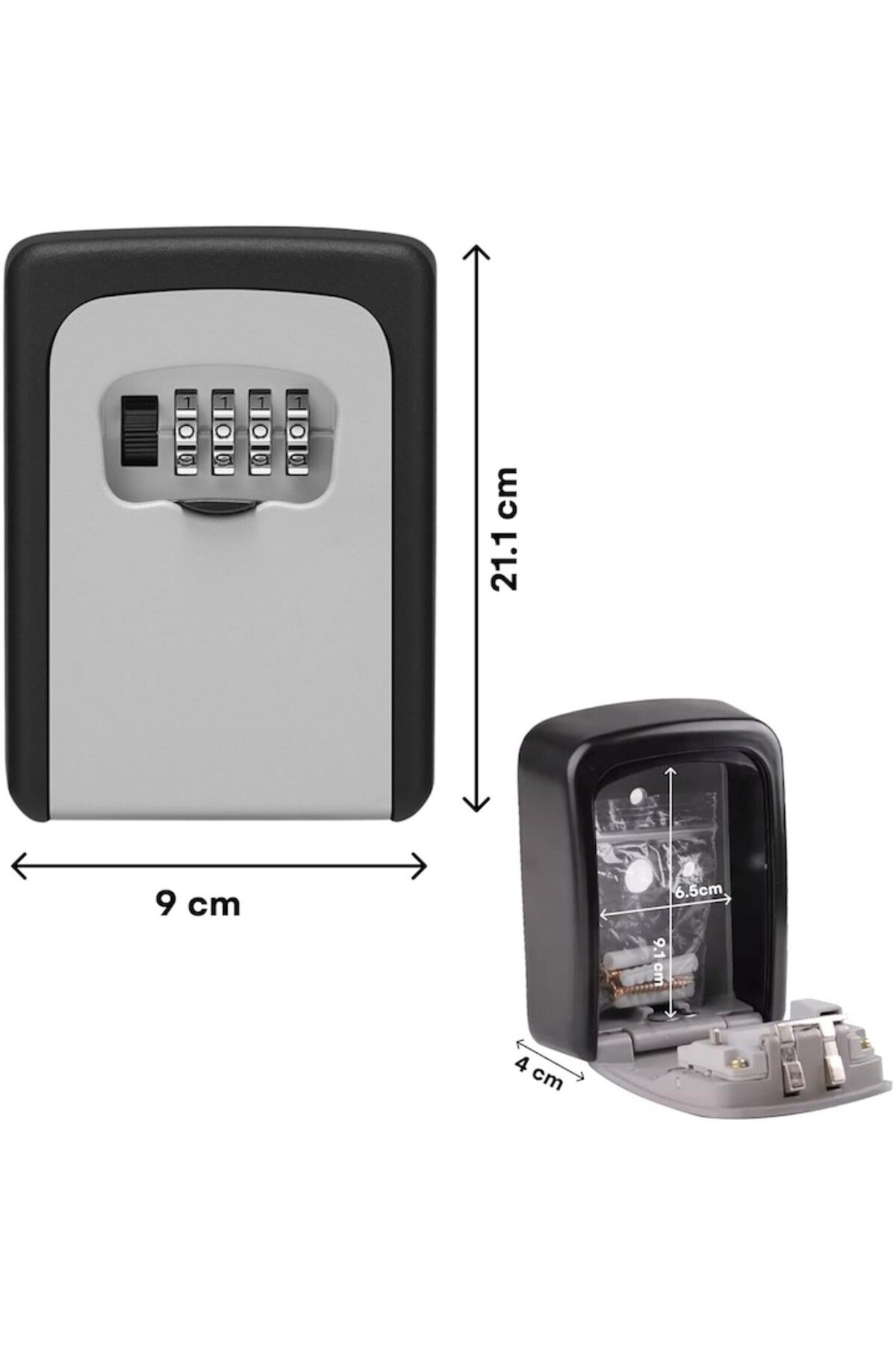 OEM-Numeric code key box, secure metal key box for exterior/interior use 3