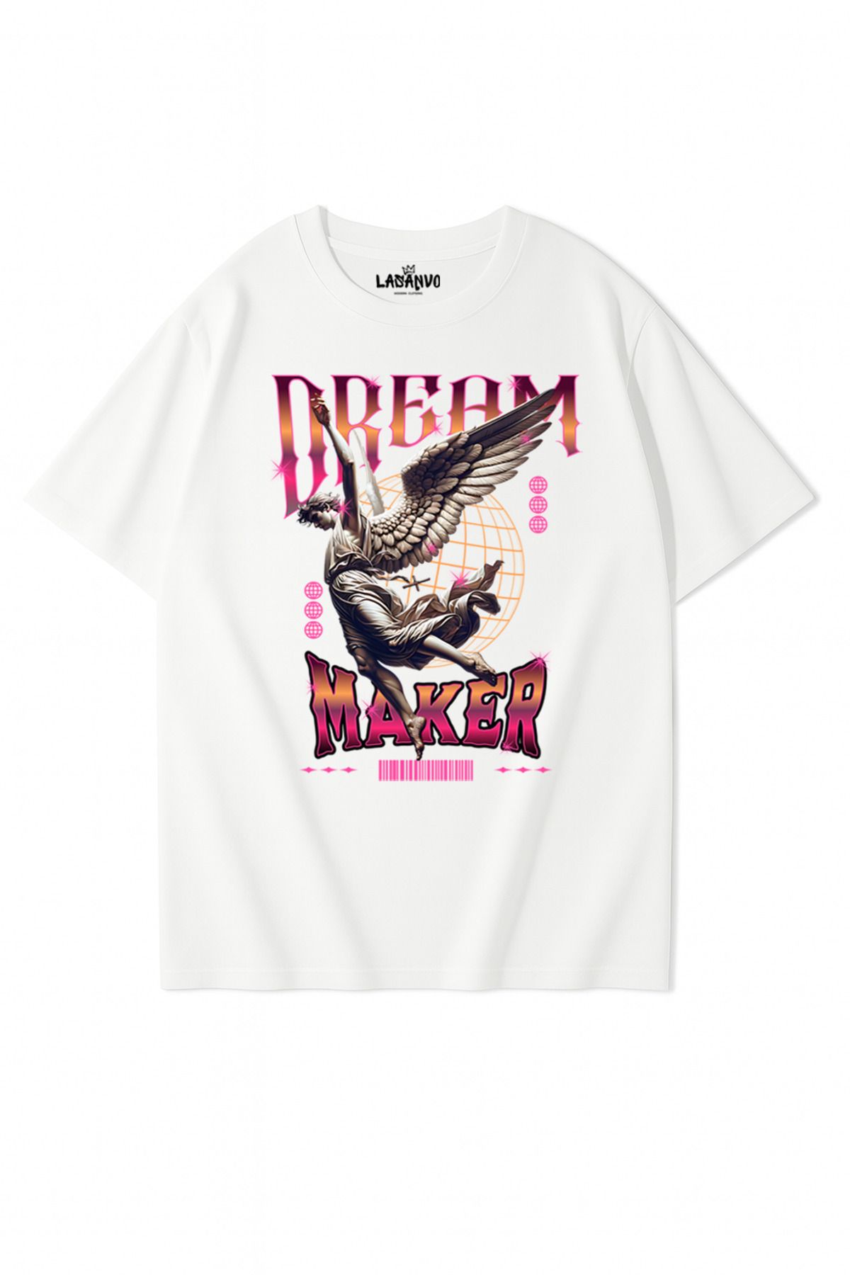 Lasanvo Unisex Oversize Dream Maker Melek T-shirt