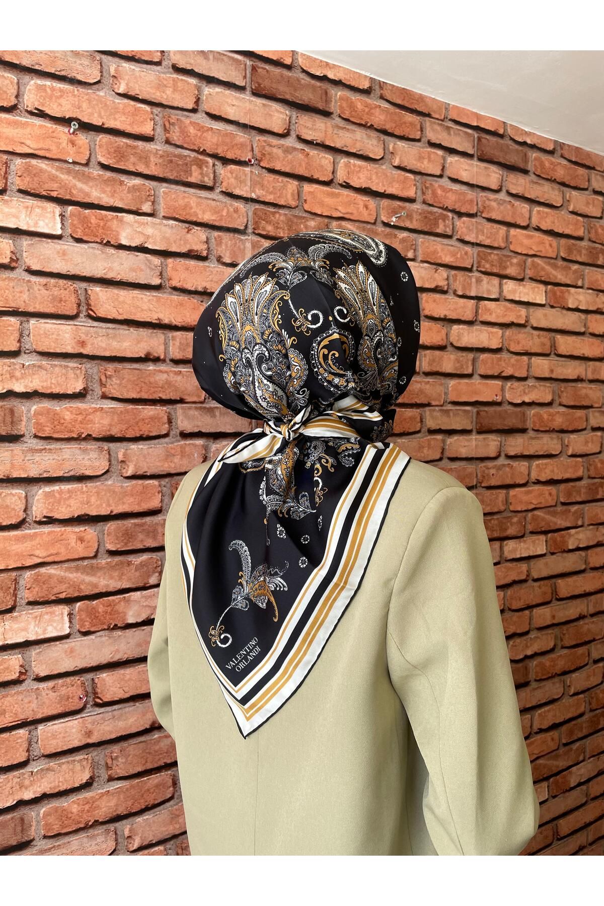 Valentino Orlandi twill ipek eşarp