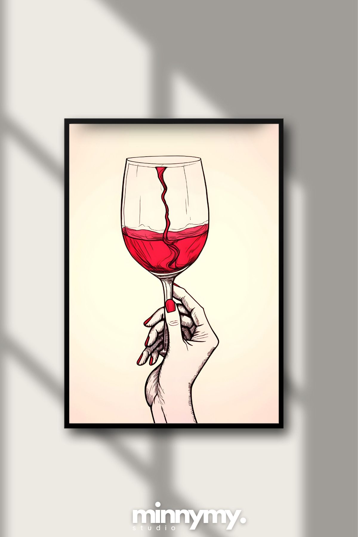 Minnymy Drinks Collection Temalı Duvar Posteri - Çerçevesiz Poster, Mutfak, Salon, Yatak Odası Duvar Dekoru
