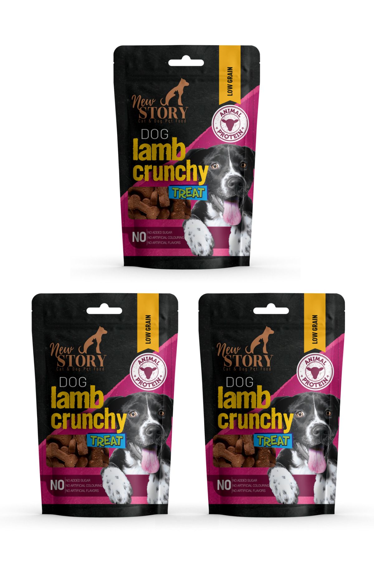 New Story Dog Lamb Crunchy 3x80Gr. Kuzu Etli, Köpek Ödül Maması