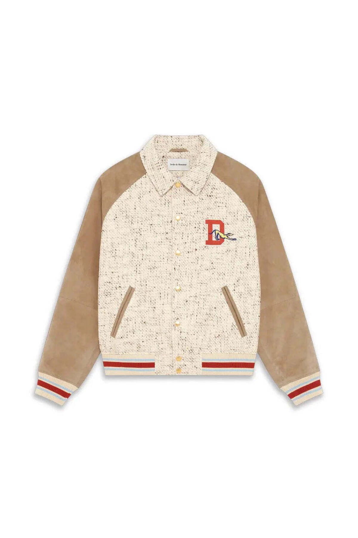 American Rag Cie Eşsiz Le Bomber Tweed Bomber Ceket - Erkekler İçin Şık ve Rahat Tasarım